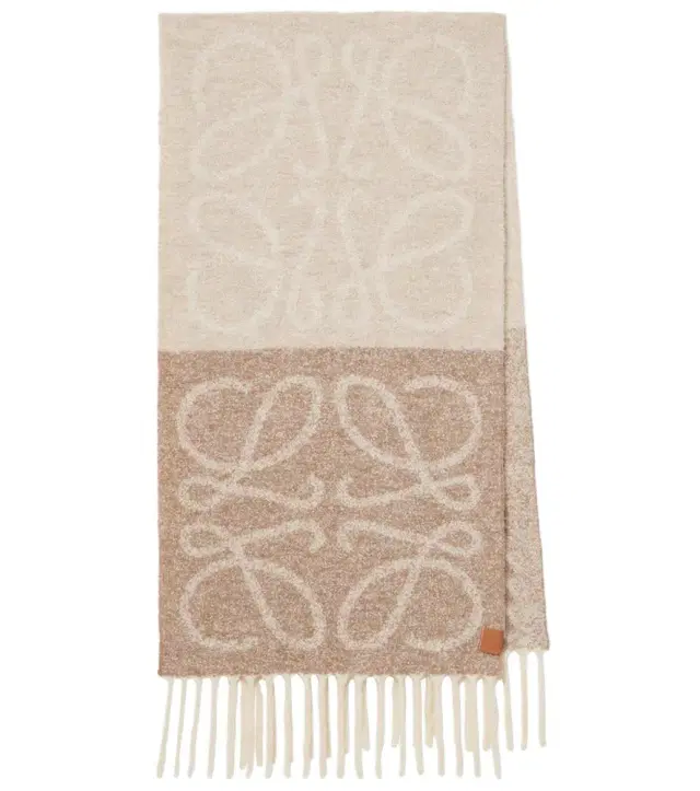 Loewe Anagram alpaca and wool-blend scarf