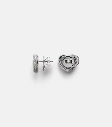 Kamyen Heart 18kt white gold earrings with tanzanite and diamonds | Thumbnail 2 Kamyen Heart 18kt white gold earrings with tanzanite and diamonds | Thumbnail 2