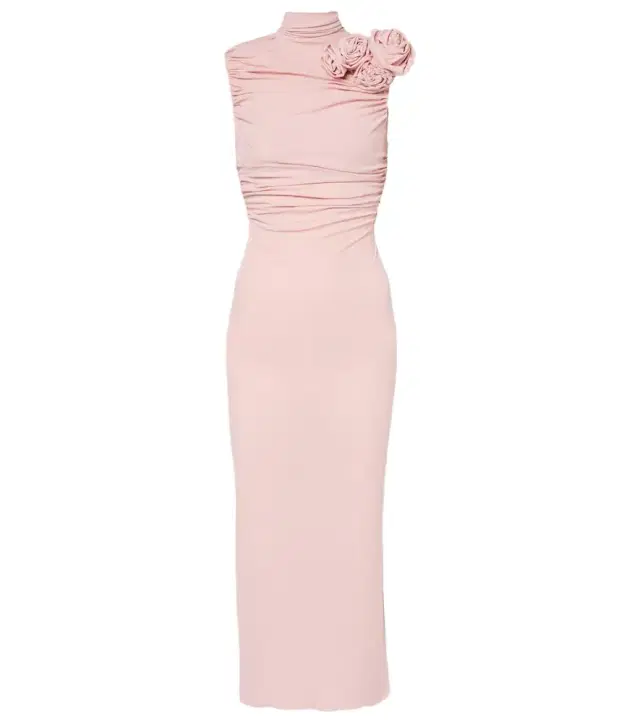 Magda Butrym Ruched silk-blend midi dress
