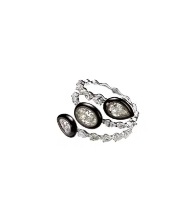 Kamyen Saturn 18kt white gold ring with diamonds | Thumbnail 1