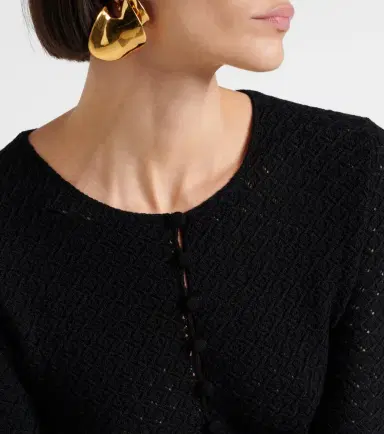 Saint Laurent Wool-blend crochet minidress | Thumbnail 2 Saint Laurent Wool-blend crochet minidress | Thumbnail 2