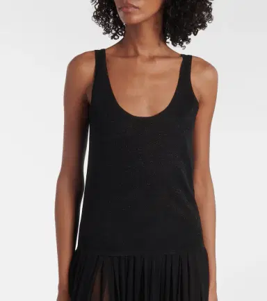 Saint Laurent Lamé top | Thumbnail 3