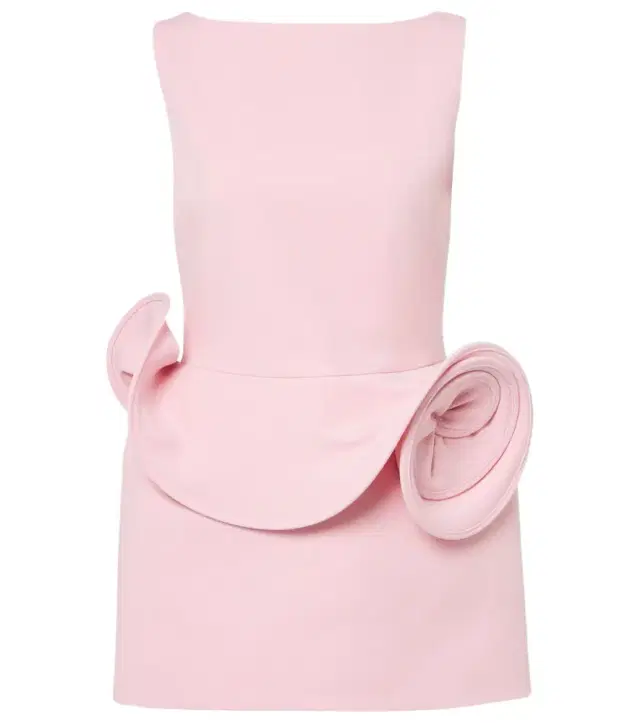 Magda Butrym Floral-appliqué open-back minidress