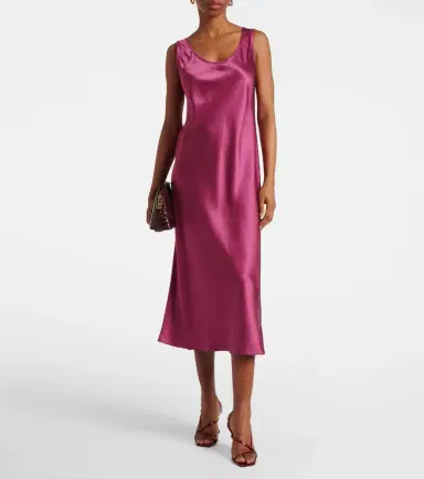 Max Mara Banjo silk satin midi dress | Thumbnail 2