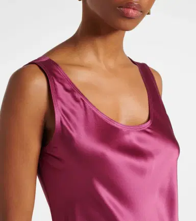 Max Mara Banjo silk satin midi dress | Thumbnail 3
