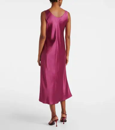 Max Mara Banjo silk satin midi dress | Thumbnail 4