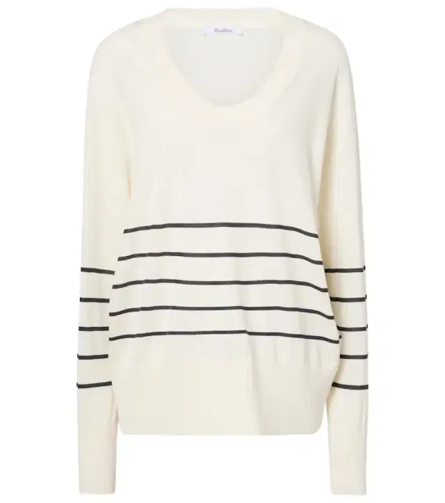 Max Mara Levante striped cotton and silk sweater