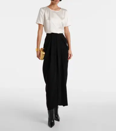 Max Mara Dida silk satin T-shirt | Thumbnail 2