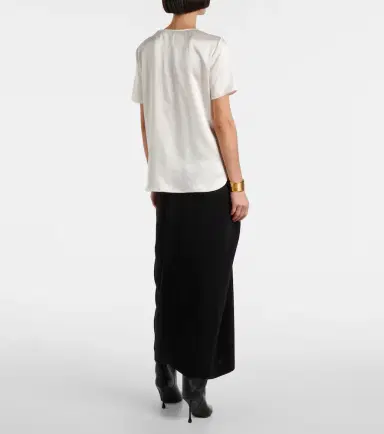 Max Mara Dida silk satin T-shirt | Thumbnail 3