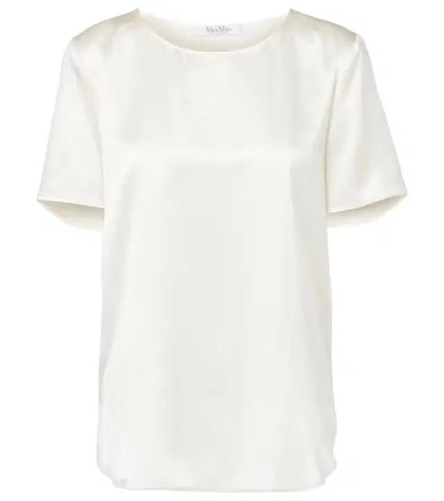 Max Mara Dida silk satin T-shirt
