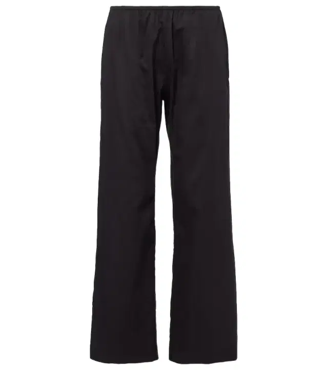 Yoko mid-rise cotton wide-leg pants