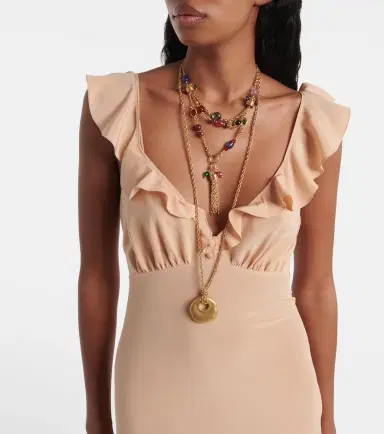 Chloé Chloé Ruffled silk crêpe de chine maxi dress | Thumbnail 2