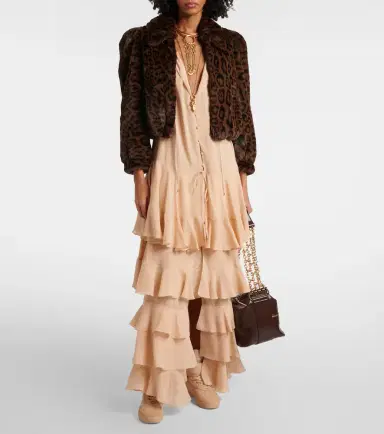 Chloé Chloé Tiered silk georgette maxi dress | Thumbnail 3