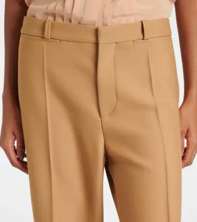 Chloé Chloé Wool grain de poudre flared pants | Thumbnail 3 Chloé Chloé Wool grain de poudre flared pants | Thumbnail 3