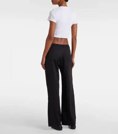 Leset Kelly cropped cotton jersey T-shirt | Thumbnail 3