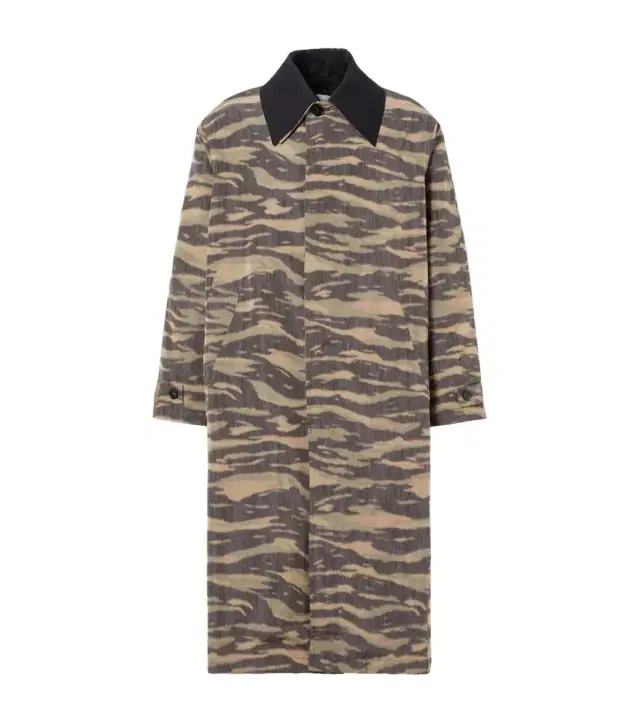 Jil Sander Camouflage crêpe de chine car coat