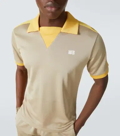 Wales Bonner Logo colorblocked polo shirt | Thumbnail 3