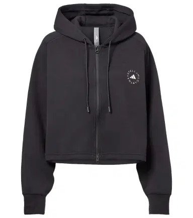 Adidas by Stella McCartney Cropped cotton-blend jersey zip-up hoodie | Thumbnail 1