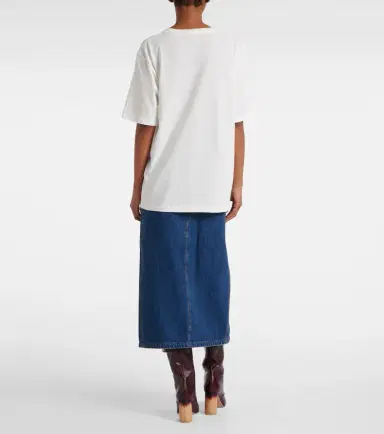 Chloé Chloé Logo cotton jersey T-shirt | Thumbnail 3 Chloé Chloé Logo cotton jersey T-shirt | Thumbnail 3