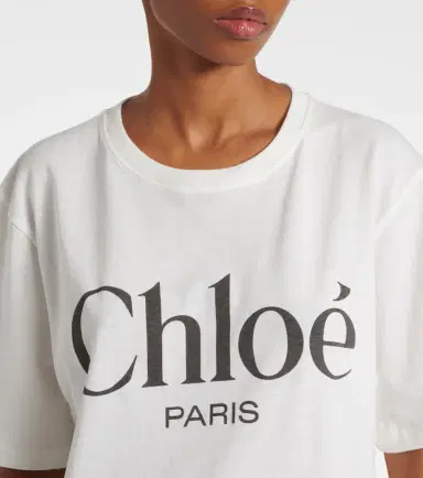 Chloé Chloé Logo cotton jersey T-shirt | Thumbnail 5 Chloé Chloé Logo cotton jersey T-shirt | Thumbnail 5