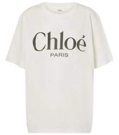 Chloé Chloé Logo cotton jersey T-shirt | Thumbnail 1 Chloé Chloé Logo cotton jersey T-shirt | Thumbnail 1