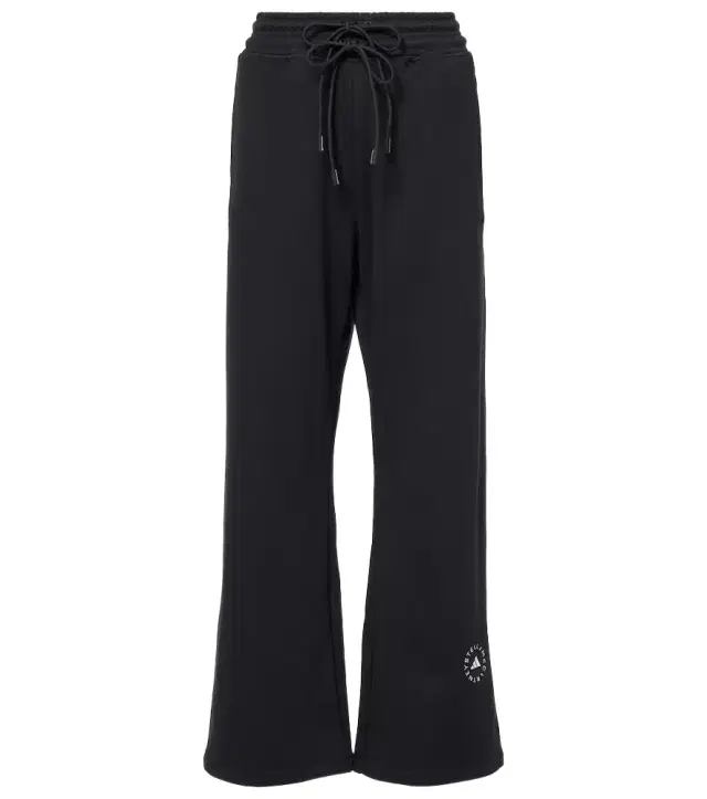 High-rise French terry sweatpants