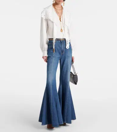 Chloe Chloé Broderie anglaise cotton poplin blouse | Thumbnail 2