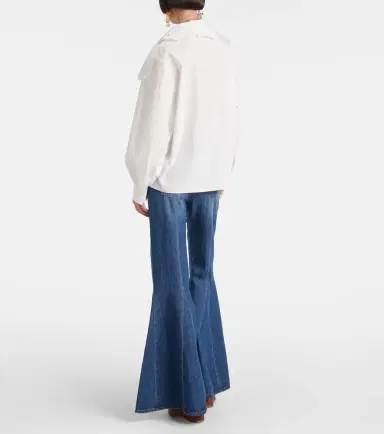 Chloe Chloé Broderie anglaise cotton poplin blouse | Thumbnail 6