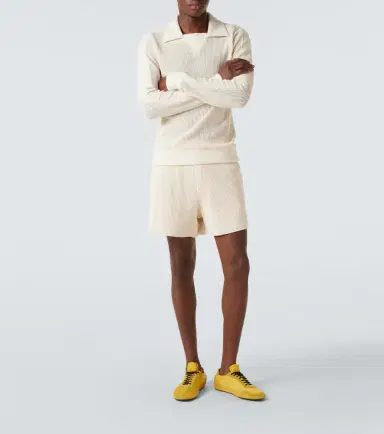 Wales Bonner Song cotton mesh polo shirt | Thumbnail 2