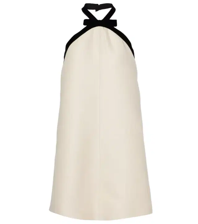 Tom Ford Bow-detail wool and silk crêpe minidress