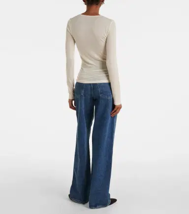AGOLDE Faustine Henley shirt | Thumbnail 2