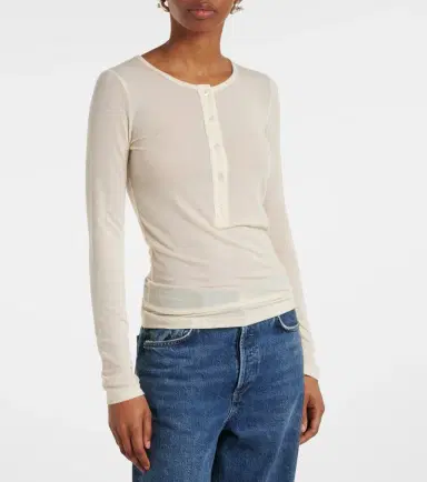 AGOLDE Faustine Henley shirt | Thumbnail 5