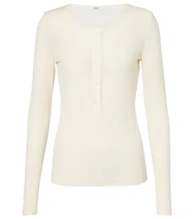 AGOLDE Faustine Henley shirt | Thumbnail 1