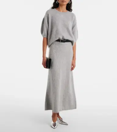 Lisa Yang Asta cashmere midi skirt | Thumbnail 2