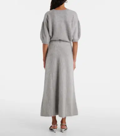 Lisa Yang Asta cashmere midi skirt | Thumbnail 4