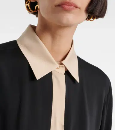 Max Mara Pio high-rise silk charmeuse blouse | Thumbnail 6