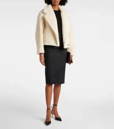 Max Mara Oggeri alpaca, wool, and silk teddy coat | Thumbnail 3