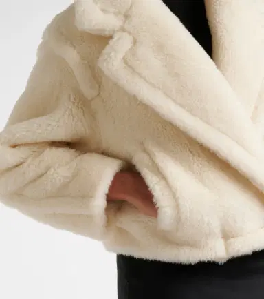 Max Mara Oggeri alpaca, wool, and silk teddy coat | Thumbnail 4