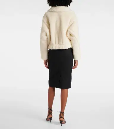 Max Mara Oggeri alpaca, wool, and silk teddy coat | Thumbnail 5