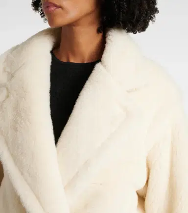 Max Mara Oggeri alpaca, wool, and silk teddy coat | Thumbnail 6