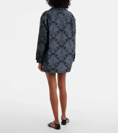 Max Mara Anemone wool-blend jacquard shirt | Thumbnail 4