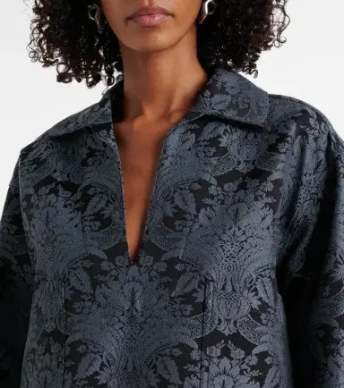 Max Mara Anemone wool-blend jacquard shirt | Thumbnail 5