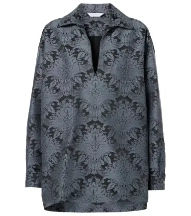 Max Mara Anemone wool-blend jacquard shirt | Thumbnail 1