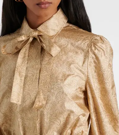 Max Mara Ape belted silk twill maxi dress | Thumbnail 3