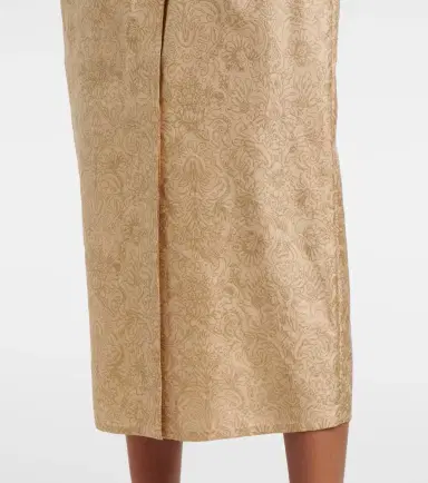 Max Mara Ape belted silk twill maxi dress | Thumbnail 4