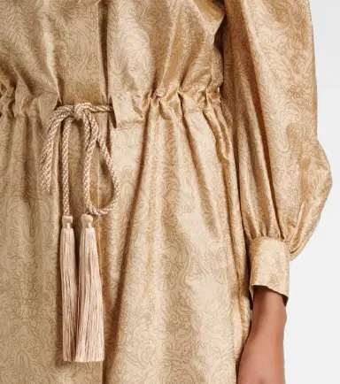 Max Mara Ape belted silk twill maxi dress | Thumbnail 6
