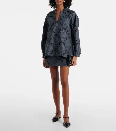 Max Mara Pomezia wool-blend jacquard miniskirt | Thumbnail 2