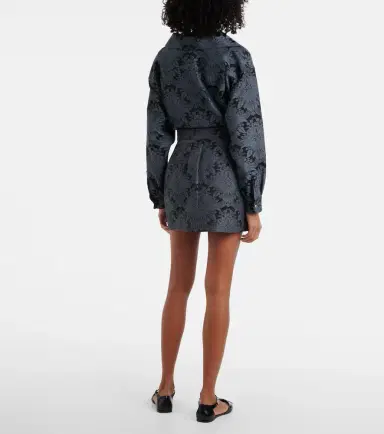 Max Mara Pomezia wool-blend jacquard miniskirt | Thumbnail 3