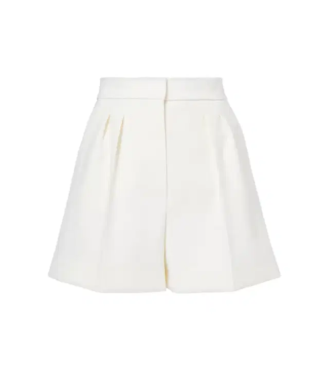 Max Mara Zic high-rise wool-blend canvas shorts