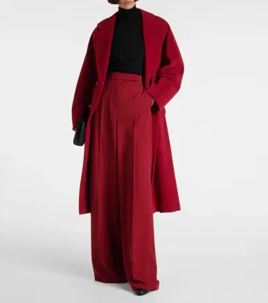 Max Mara Ninfa virgin wool gabardine palazzo pants | Thumbnail 2